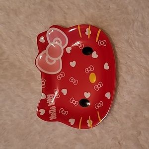 Red Hello Kitty Kids Meal Plate